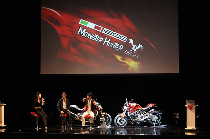 モンスター1200 と人気ゲーム「モンハン」がコラボレートの画像