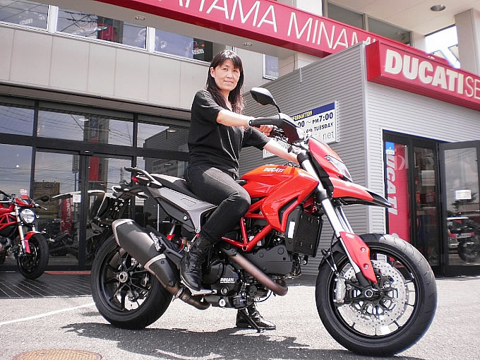 ハイパーモタード 13 印南 典子さん Ducatiオーナーズスナップ バージンドゥカティ