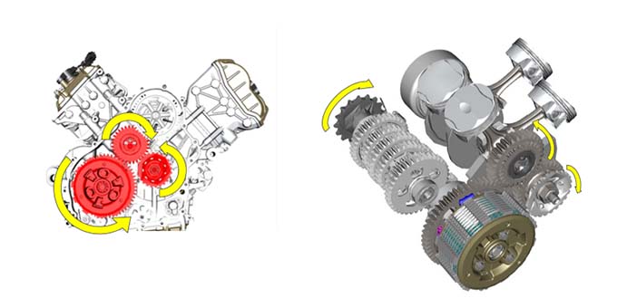 3月の発売が迫ったドゥカティの新型ムルティストラーダV4に搭載されるV4グランツーリスモ・エンジンのメディアテクニカルワークショップの06画像